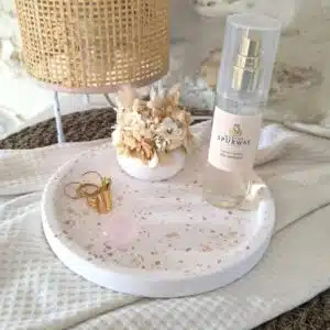Plateau terrazzo rose